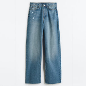 Nebesajeans American Vintage High-Waist Straight Jeans – Spring-Ready Heritage Denim with Cozy Thermal Lining