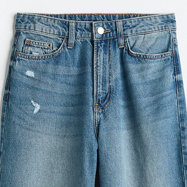 Nebesajeans American Vintage High-Waist Straight Jeans – Spring-Ready Heritage Denim with Cozy Thermal Lining