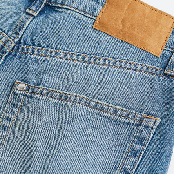 Nebesajeans American Vintage High-Waist Straight Jeans – Spring-Ready Heritage Denim with Cozy Thermal Lining