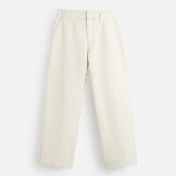 Fresh Style Starts Here: Nebesa Men’s Faded White Loose Straight-Leg Jeans – Spring 2025