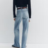 Effortless Elegance: Spring 2025 Nebesa Women’s Light Blue High-Waisted Wide-Leg Jeans