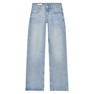 Spring 2025 TRF Women’s Light Blue Low-Waisted Wide-Leg Jeans – Casual, Cool & Effortlessly You