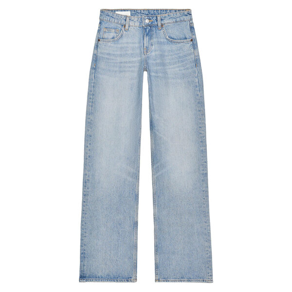 Spring 2025 TRF Women’s Light Blue Low-Waisted Wide-Leg Jeans – Casual, Cool & Effortlessly You