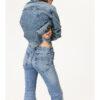 Spring Women’s High-Waisted Slim-Fit Flared Jeans – A Curve-Loving Classic with Modern Stretch