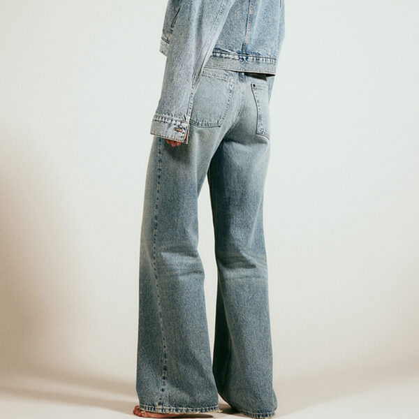 Spring Women’s High-Waisted Straight-Leg Wide-Leg Jeans – Effortless Style, Flattering Fit