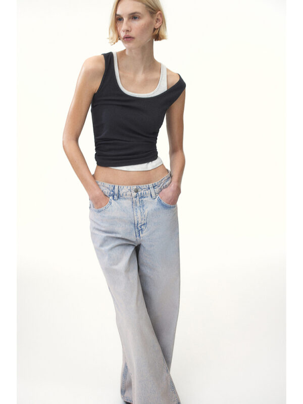 Spring Women’s Casual Loose-Fit Mid-Rise Straight-Leg Jeans – Stacked Style, Relaxed Confidence