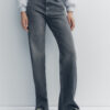Spring 2025 Nebesa Women’s Grey High-Waist Wide-Leg Jeans – Effortless Chic Meets All-Day Comfort
