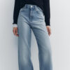 Effortless Elegance: Spring 2025 Nebesa Women’s Light Blue High-Waisted Wide-Leg Jeans