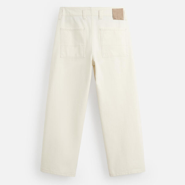 Fresh Style Starts Here: Nebesa Men’s Faded White Loose Straight-Leg Jeans – Spring 2025