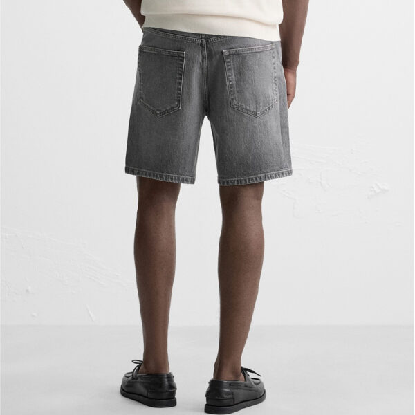 Stay Sharp in the Heat: Spring 2025 Nebesa Men’s Washed Slim-Fit Denim Shorts