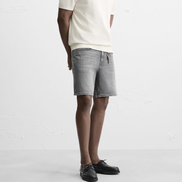 Stay Sharp in the Heat: Spring 2025 Nebesa Men’s Washed Slim-Fit Denim Shorts