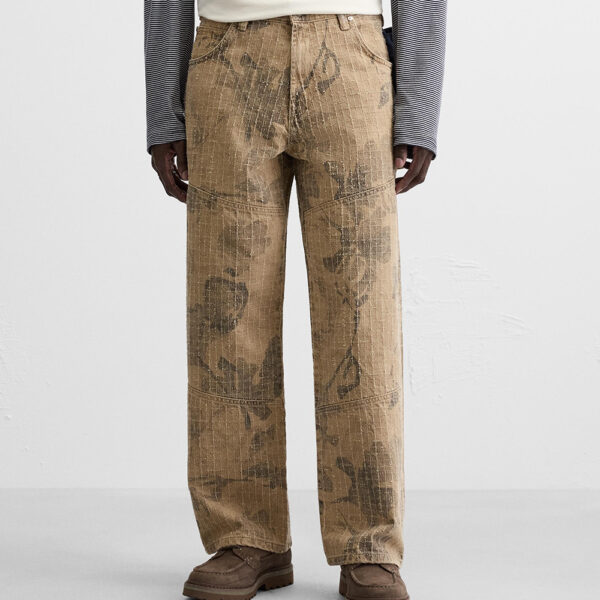 Bold Utility Meets Street Style: Spring 2025 Nebesa Men’s Carpenter-Style Loose-Fit Pants Skinny Jeans