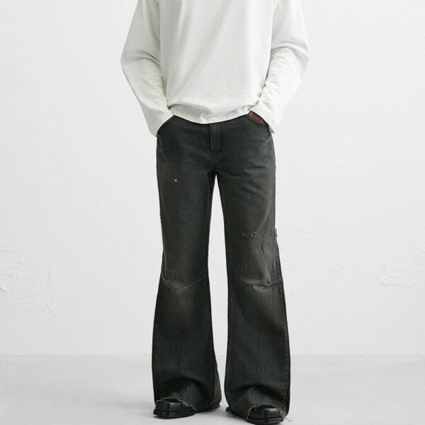Turn Heads This Spring: Nebesa Men's Washed Cotton Flared Jeans