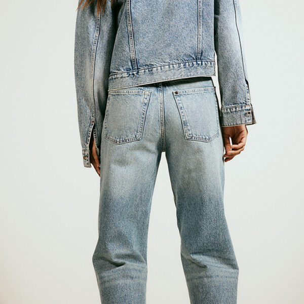 Spring Women’s High-Waisted Straight-Leg Wide-Leg Jeans – Effortless Style, Flattering Fit