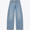 Sporty Meets Street: Spring 2025 Nebesa Women’s Sky Blue Mid-Rise Relaxed-Fit Jeans with NFL Details