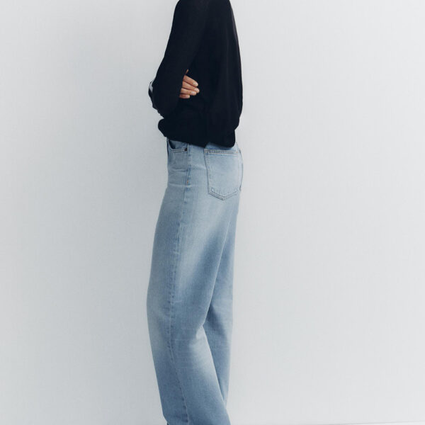 Effortless Elegance: Spring 2025 Nebesa Women’s Light Blue High-Waisted Wide-Leg Jeans