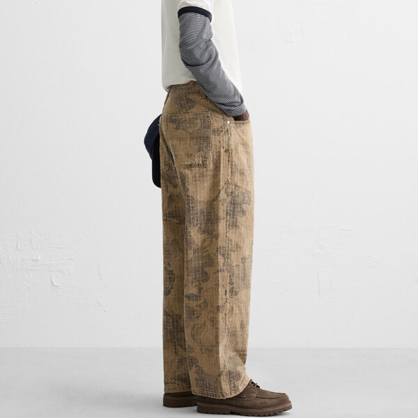 Bold Utility Meets Street Style: Spring 2025 Nebesa Men’s Carpenter-Style Loose-Fit Pants Skinny Jeans