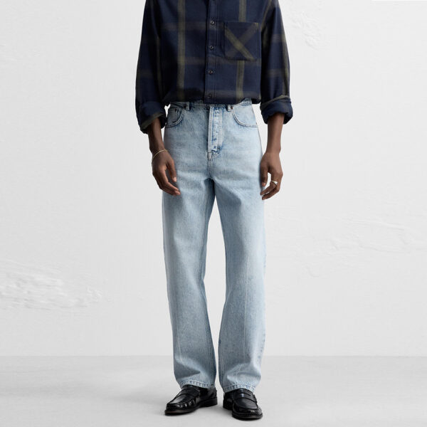 Clean, Fresh, Effortlessly Cool: Spring 2025 Nebesa Men’s Light Blue Ankle-Length Jeans