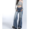 Spring Women’s Vintage Flared Jeans – Slimming High-Waisted Fit with Tall-Friendly Elegance