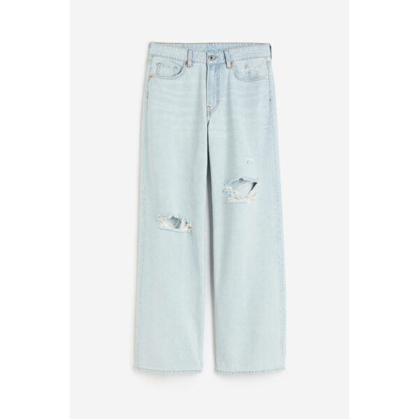 Spring Women’s Mid-Rise Relaxed Fit Distressed Straight-Leg Jeans – Easy Style with an Edge