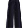 Spring Women’s High-Waisted Denim Blue Flared Jeans – A Flattering Fit That Feels Like You