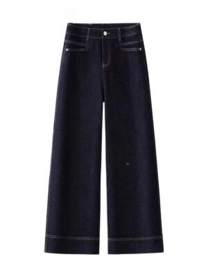 Spring Women’s High-Waisted Denim Blue Flared Jeans – A Flattering Fit That Feels Like You