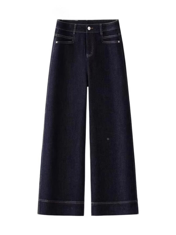 Spring Women’s High-Waisted Denim Blue Flared Jeans – A Flattering Fit That Feels Like You