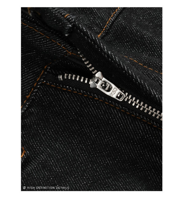 Spring Women’s Low-Waisted Loose-Fit Denim Pants – Flattering Knife-Cut Style in Original Indigo