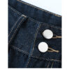 Spring Women’s High-Waisted Denim Blue Wide-Leg Jeans – Retro Elegance for Tall, Confident Style
