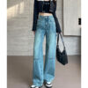 Spring Women’s High-Street Cargo Straight-Leg Jeans – Fashion-Forward Utility with a Flattering Fit