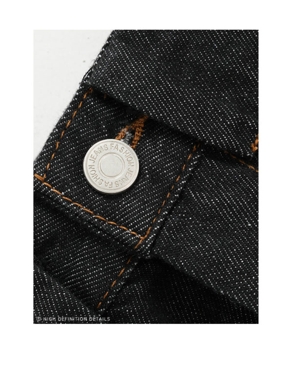 Spring Women’s Low-Waisted Loose-Fit Denim Pants – Flattering Knife-Cut Style in Original Indigo