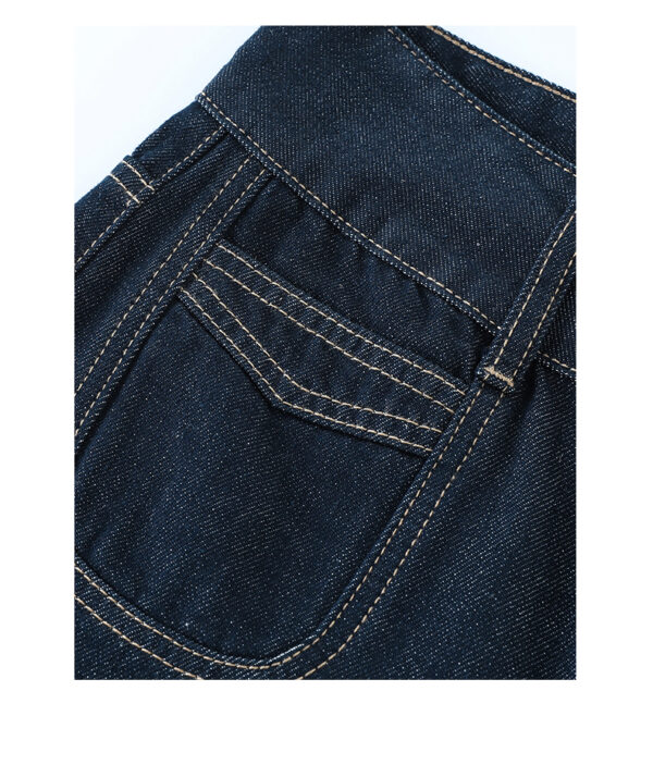 Spring Women’s High-Waisted Denim Blue Wide-Leg Jeans – Retro Elegance for Tall, Confident Style