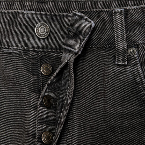 Classic Made Modern: Spring 2025 Women’s Gray Cotton Mid-Rise Straight-Leg Jeans