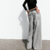Spring 2025 Women’s Low-Waisted Loose-Fit Non-Stretch Wide-Leg Jeans – Vintage Vibes, All-Day Comfort