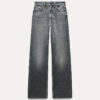 Spring 2025 Nebesa Women’s Grey High-Waist Wide-Leg Jeans – Effortless Chic Meets All-Day Comfort