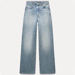 Effortless Elegance: Spring 2025 Nebesa Women’s Light Blue High-Waisted Wide-Leg Jeans
