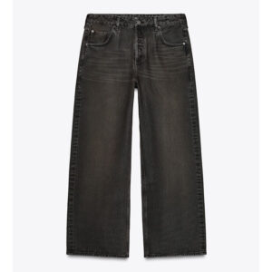 Classic Made Modern: Spring 2025 Women’s Gray Cotton Mid-Rise Straight-Leg Jeans
