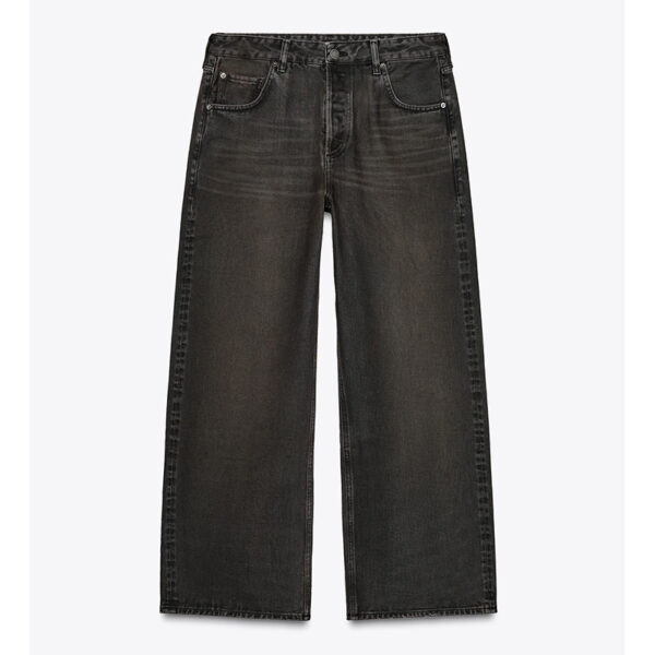 Classic Made Modern: Spring 2025 Women’s Gray Cotton Mid-Rise Straight-Leg Jeans