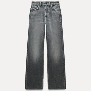 Spring 2025 Nebesa Women’s Grey High-Waist Wide-Leg Jeans – Effortless Chic Meets All-Day Comfort