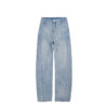 Spring Women’s Light Blue Retro Split Wide-Leg Banana Jeans – Effortless Style with a Flared, Flattering Fit