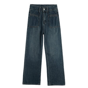 Spring 2025 Women’s High-Waisted Vintage Straight-Leg Wide-Leg Jeans – Flattering & Versatile for Tall Women