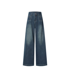 Spring Women’s High-Waisted Wide-Leg Jeans – Flattering, Slimming & Tall-Friendly Draping Fit