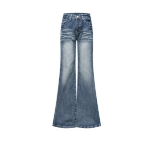 Spring Women’s Vintage Flared Jeans – Slimming High-Waisted Fit with Tall-Friendly Elegance