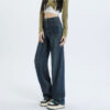 Spring 2025 Women’s High-Waisted Vintage Straight-Leg Wide-Leg Jeans – Flattering & Versatile for Tall Women