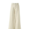 Spring Women’s Corduroy Beige Straight-Leg Jeans – Soft Texture, Relaxed Elegance