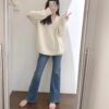 Spring Women’s High-Waisted Vintage-Inspired Flared Jeans – Slimming, Stylish & Petite-Friendly