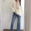 Spring Women’s High-Waisted Vintage-Inspired Flared Jeans – Slimming, Stylish & Petite-Friendly