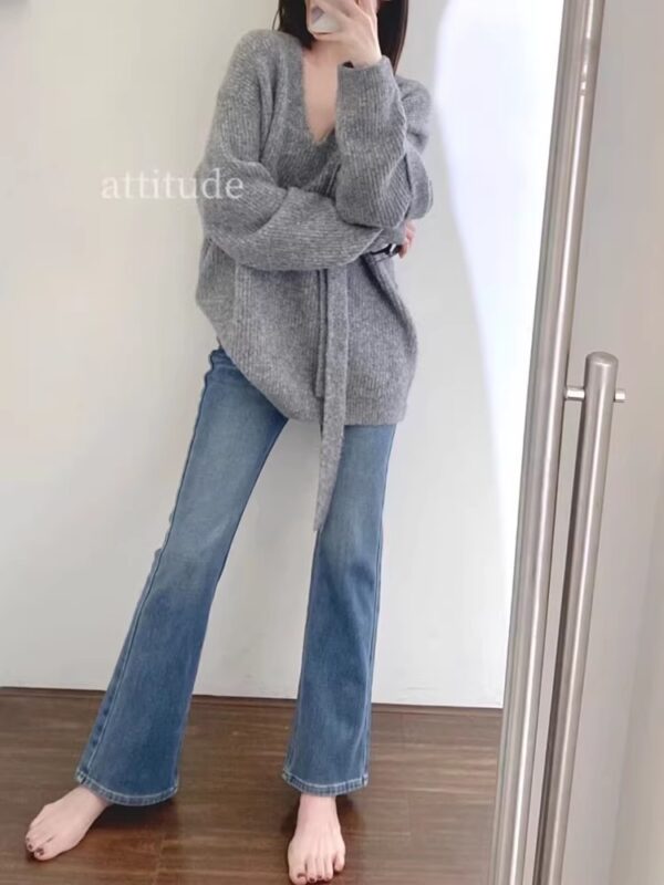Spring Women’s High-Waisted Vintage-Inspired Flared Jeans – Slimming, Stylish & Petite-Friendly