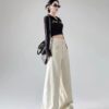 Spring Women’s High-Waisted Wide-Leg Denim Pants – Tailored for Tall Women, Designed for Effortless Elegance