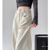 Spring Women’s High-Waisted Wide-Leg Denim Pants – Tailored for Tall Women, Designed for Effortless Elegance